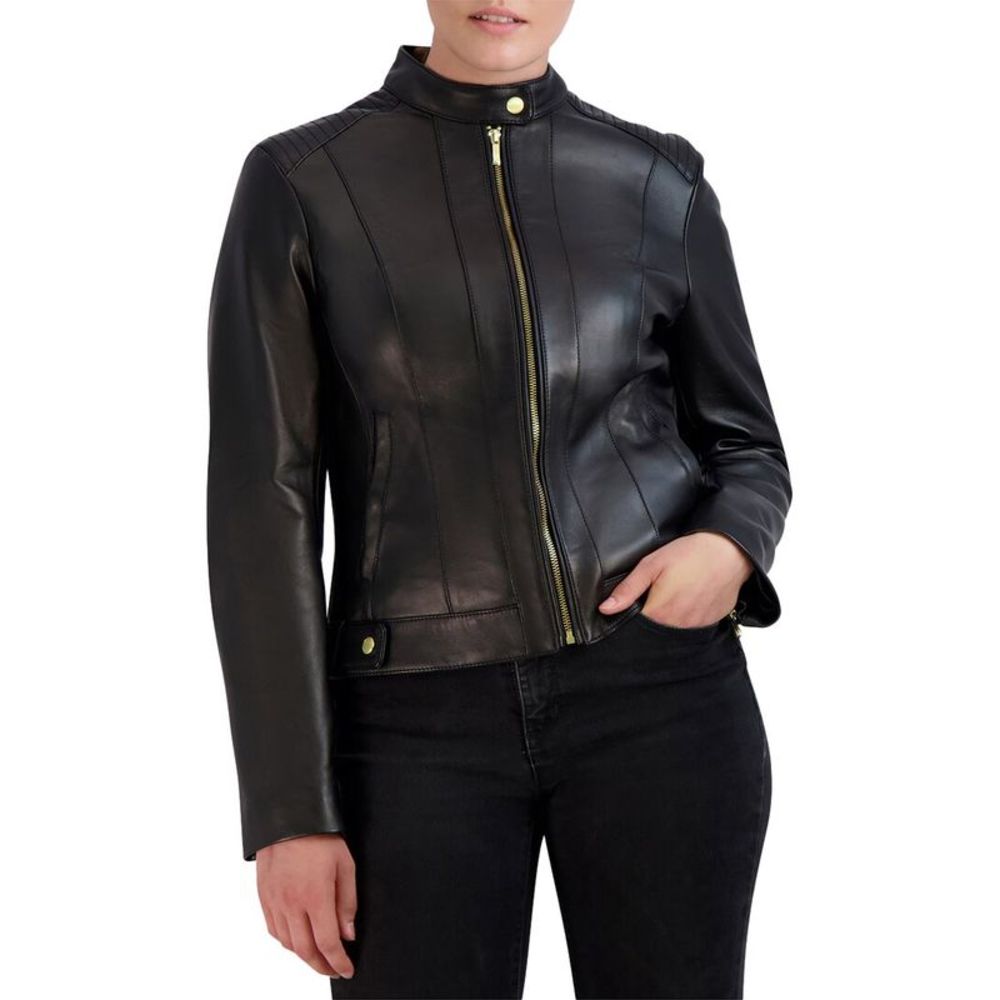 Cole Haan Black Leather Jacket